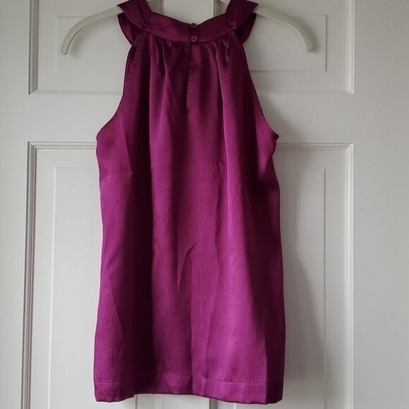 HALTER TOP FUCHSIA PINK SILVER SEQUINS APT. 9 WOMEN SIZE SMALL COCKTAIL EVENING - Picture 5 of 10